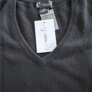 Black cashmere sweater